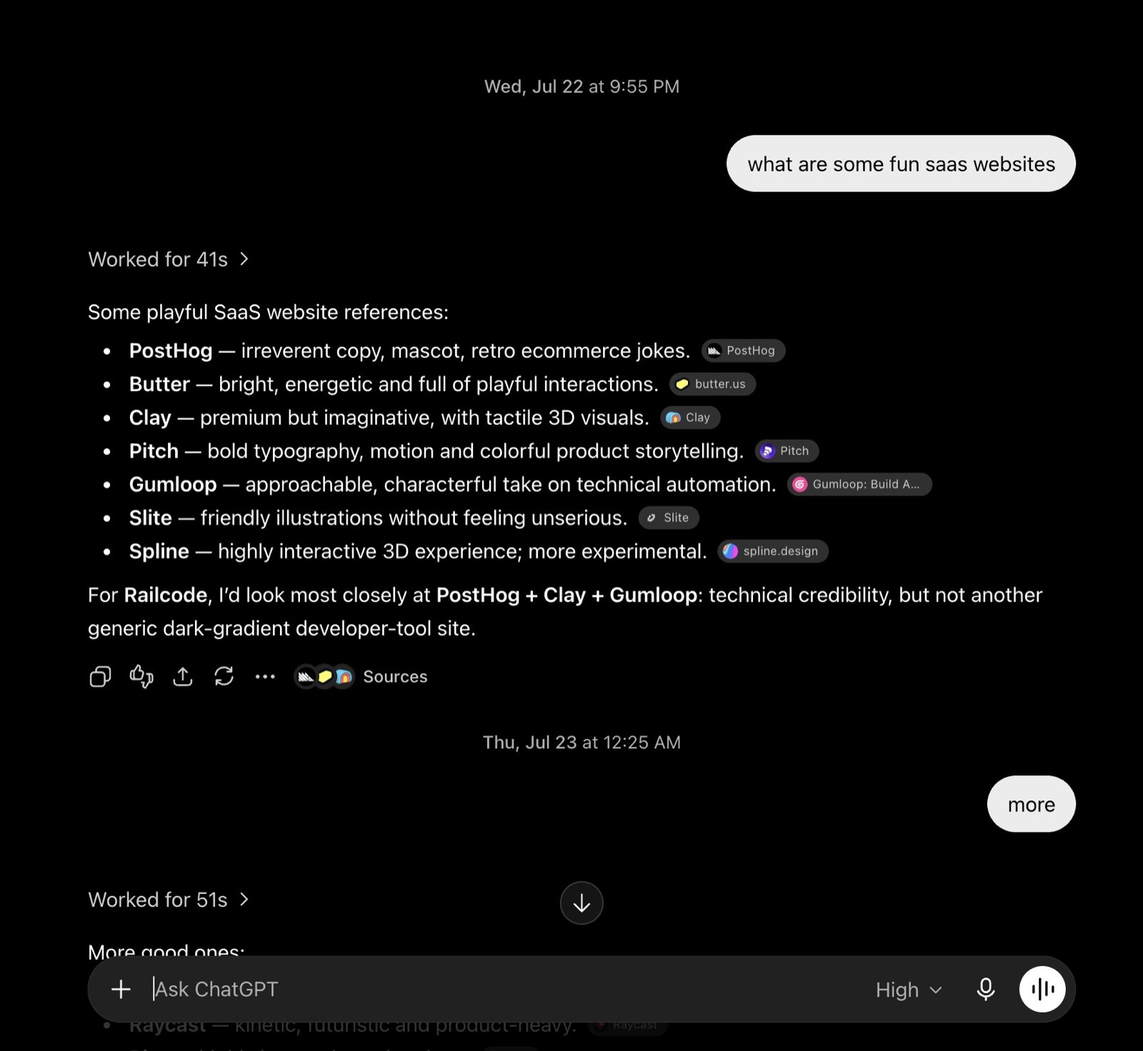 一条深夜消息对话,要求再来更多设计迭代